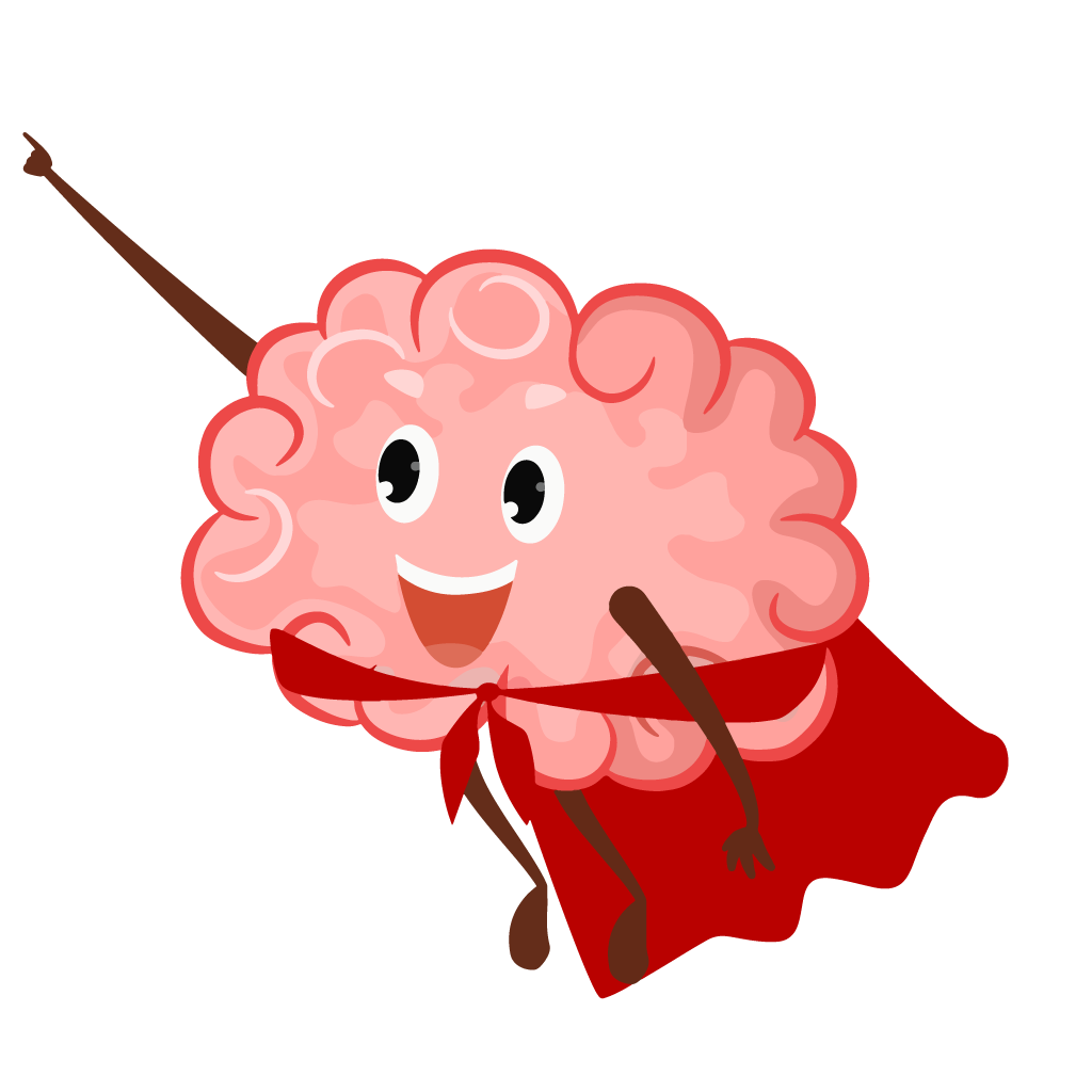 フレンドリーな脳のマスコット